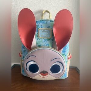 NWT New Release Disney Judy Rabbit Cosplay Zootopia Loungefly Mini Backpack